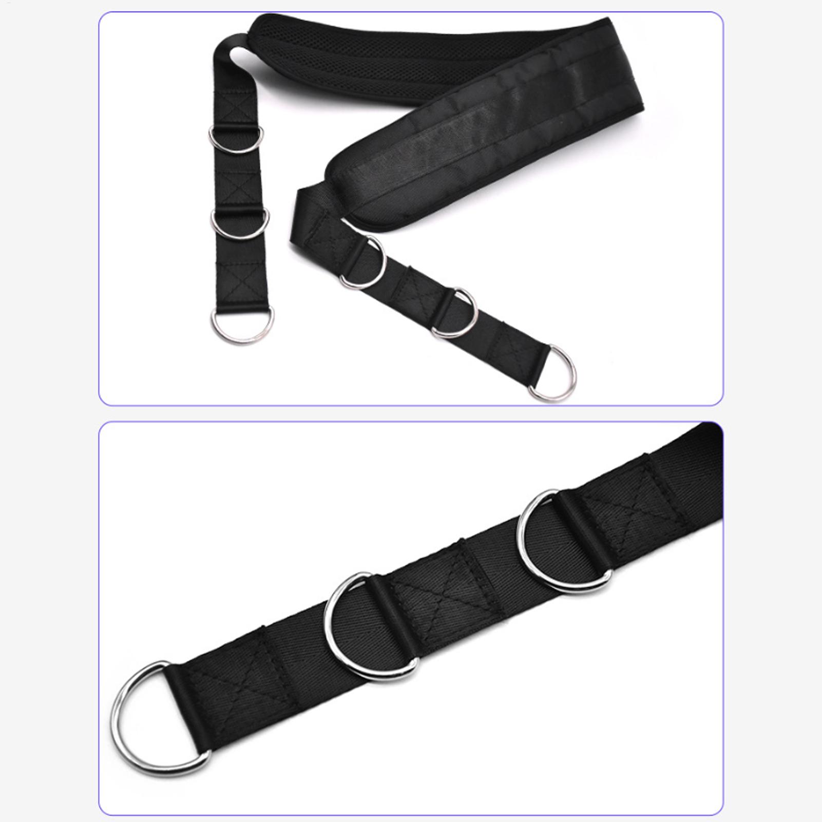 Leg Home Gym Workout - レッグプレス用ストラップ、調整可能なケーブルマシン用、ウエストベルト、自宅ジムやアパートでの日常トレーニングに最適。