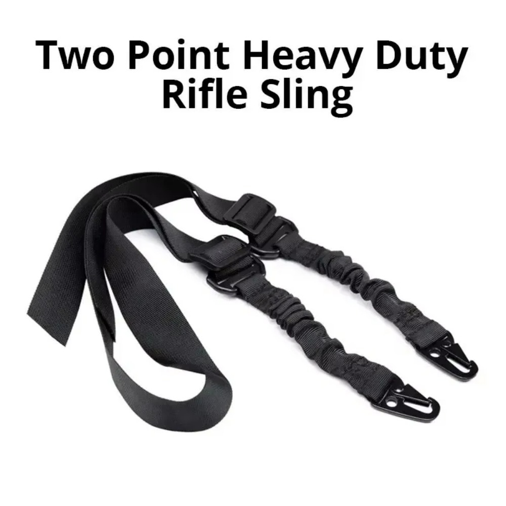 Battle Rope Heavy - 戦術用2点式スリング バンジーショルダーストラップ 耐久性のあるナイロン製ライフルベルト 重荷重対応スリング アウトドアハンティングスポーツアクセサリー用