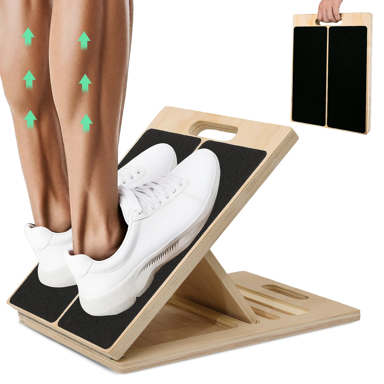 2-in-1 木製バランスボード＆ふくらはぎストレッチャー傾 - Home Gym Routine のレビューと価格
