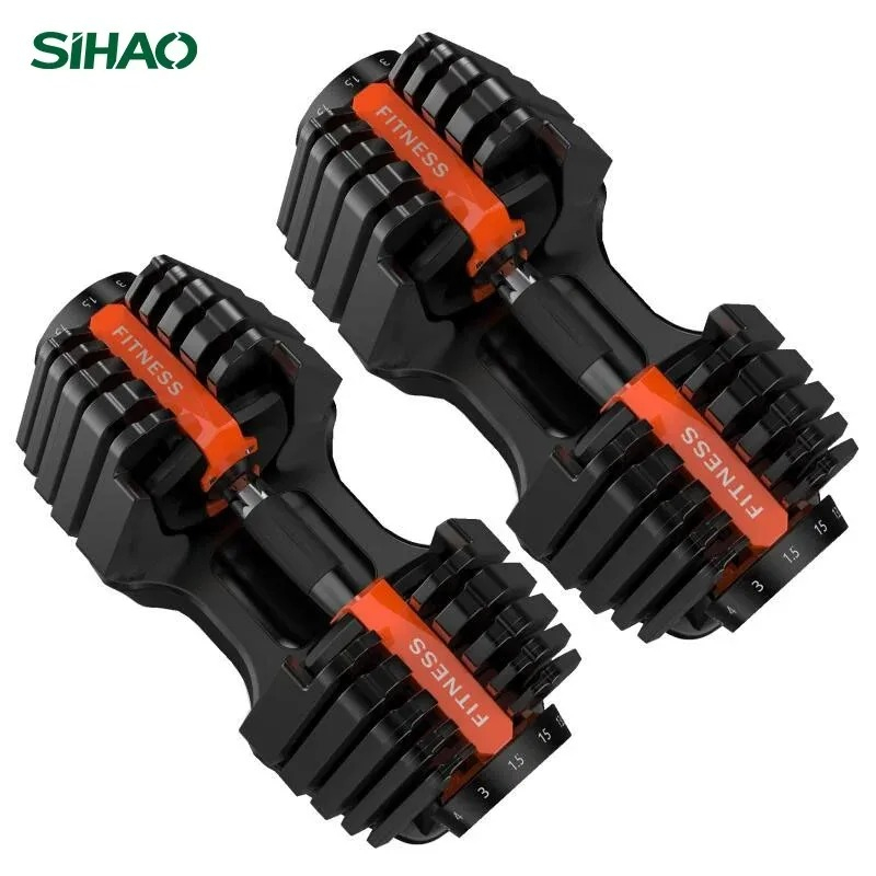調整可能なダンベル | SIHAO 52.5ポンド 可変式ダ - Home Gym Equipment Set のレビューと価格