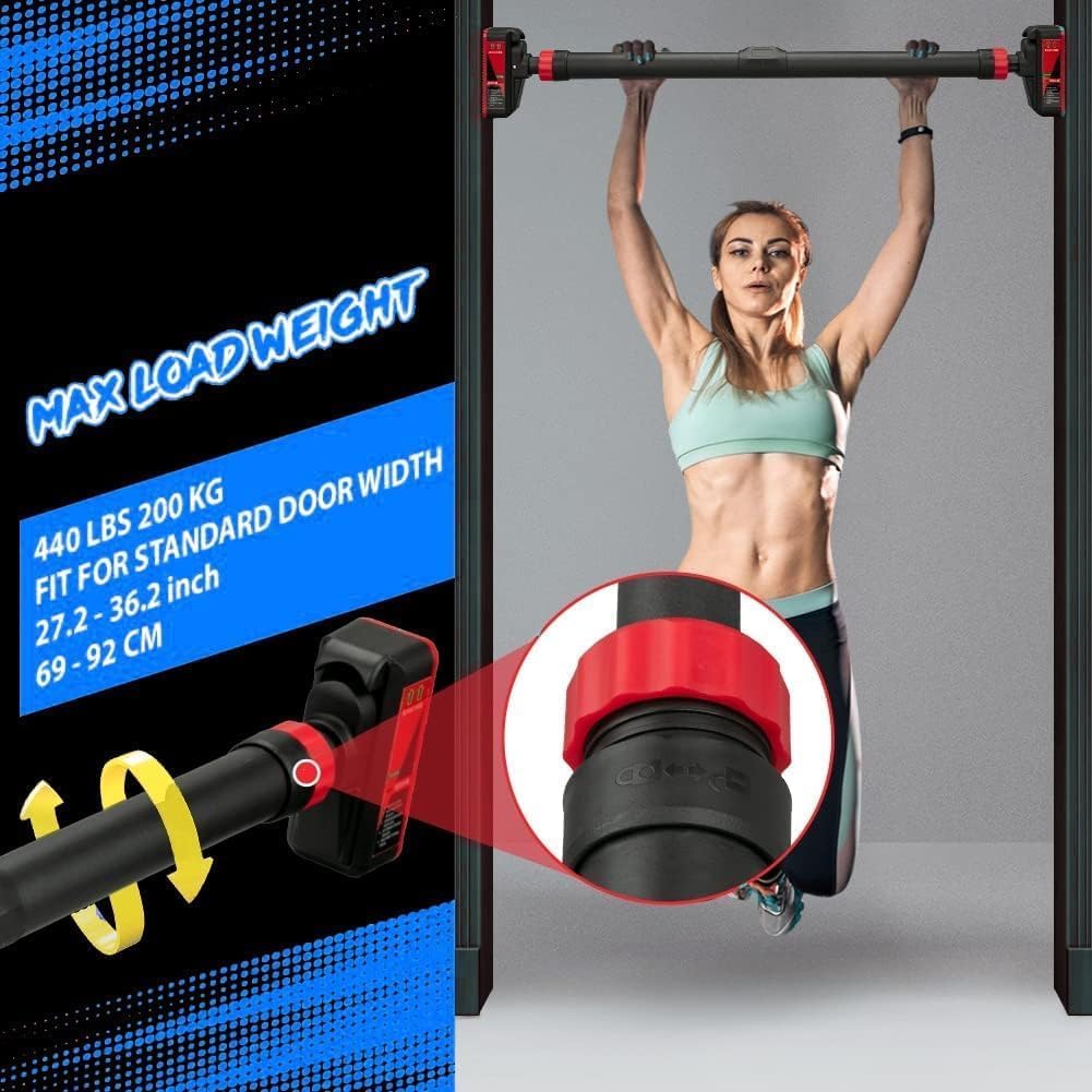 ドア枠に取り付け可能な懸垂バー。安全ロック付きで、自宅での上 - Home Gym Yoga のレビューと価格