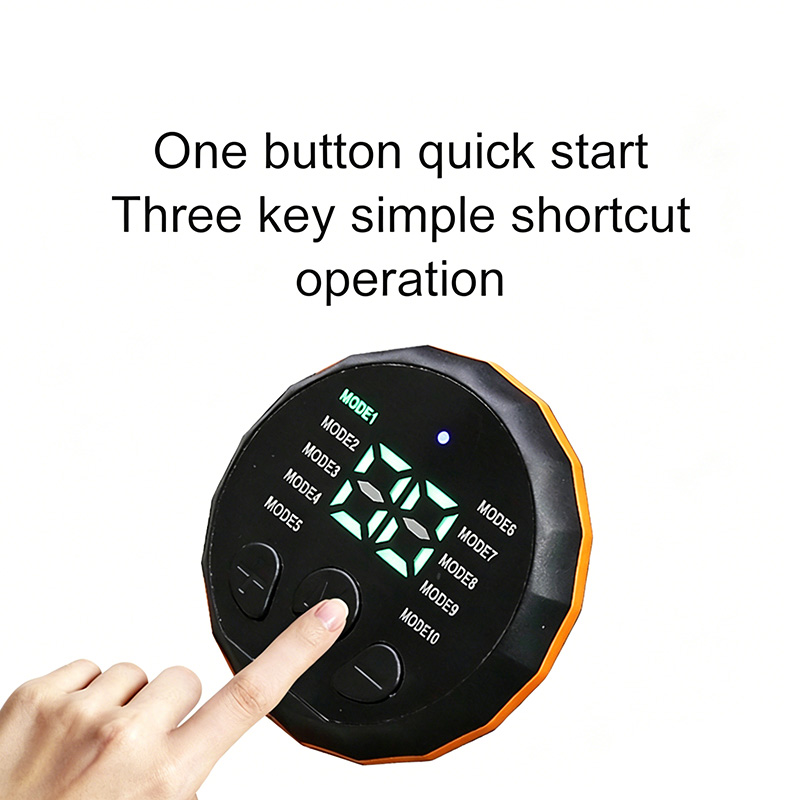 腹筋トレーニングベルト、スマート筋肉トレーナー、USB充電式 - Home Gym Routine のレビューと価格