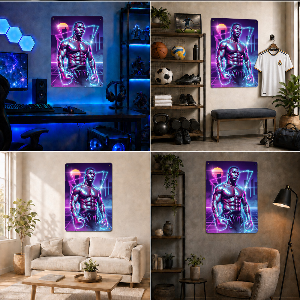 マイク・タイソンのボクシングをテーマにした、テクスチャ加工の - Home Gym Neon Sign のレビューと価格